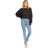 Mud Pie Jetta Zipper Womens Jeans, Large, Blue Leopard(Blue)