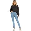 Mud Pie Jetta Zipper Womens Jeans, Large, Blue Leopard(Blue)