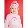 Mud Pie Kids Children Pink Santa Rollneck Sweater