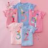 Mud Pie Kids Girls Birthday Tee(Three Birthday Tee)
