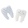 Mud Pie Knit Tooth Pillow, Pink, Small(Blue and White Stripe)
