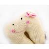 Mud Pie Knit Tooth Pillow, Pink, Small(Pink)