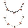Mud Pie Mud PieHalloween Gnome Garland, Boo, 60″, White(Black)