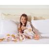Mud Pie Muslin Swaddle, Milk and Cookies (Blue)(Pink)