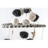 Mud Pie Pom Pom Stars and Clouds Celestial Crib Mobile – White and Grey, White/Grey(Grey/White)