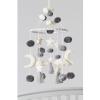 Mud Pie Pom Pom Stars and Clouds Celestial Crib Mobile – White and Grey, White/Grey(Grey/White)
