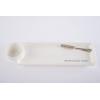 Mud Pie Secret Family Recipe White Ceramic Tray with Dip Cup, 4 1/2″ x 15″ | Spreader 5 1/2″