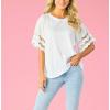 Mud Pie Women’s Casual(White)
