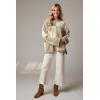 Mud Pie Women’s Crawford Wide Leg Jeans(Brown)