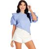 Mud Pie Women’s Franco Top(Blue)