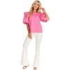 Mud Pie Women’s Franco Top(Pink)