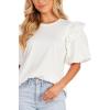 Mud Pie Women’s Franco Top(White)