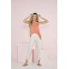 Mud Pie Women’s Frye Slit-Hem Pull on Jeans(Taupe)