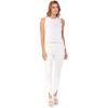 Mud Pie Women’s Frye Slit-Hem Pull on Jeans(White)