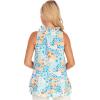 Mud Pie Women’s Jeanette Flounce Top(Blue)
