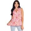 Mud Pie Women’s Jeanette Flounce Top(Pink)