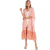 Mud Pie Women’s Lorena Kimono(Peach)