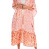 Mud Pie Women’s Lorena Kimono(Peach)