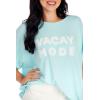 Mud Pie Women’s Nate Patch Tee(Blue)