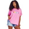 Mud Pie Women’s Nate Patch Tee(Pink)