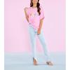 Mud Pie Women’s Nate Patch Tee(Pink)