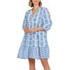 Mud Pie Women’s Pace Tunic Dress(Blue)