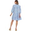Mud Pie Women’s Pace Tunic Dress(Blue)