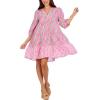 Mud Pie Women’s Pace Tunic Dress(Pink)