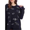 Mud Pie Womens Sweatshirt(Black)