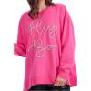 Mud Pie Womens Sweatshirt(Pink)