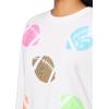 Mud Pie Womens Sweatshirt(White)