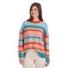 Mud Pie Women’s Sylas Striped Sweater(Blue)