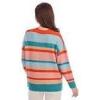 Mud Pie Women’s Sylas Striped Sweater(Blue)