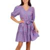 Mud Pie Womens Women’s Audra V-Neck Dress(Blush)