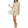 Mud Pie Womens Women’s Audra V-Neck Dress(White)
