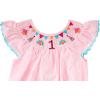 Mud Pie baby-girls Smocked Birthday Bubble(Pink Seersucker)