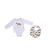 MUD PIE Baby Dog Breed Bodysuit and Bib Set, Aussie, 0-6 Months(Aussie)