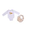MUD PIE Baby Dog Breed Bodysuit and Bib Set, Aussie, 0-6 Months(Corgi)