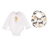 MUD PIE Baby Dog Breed Bodysuit and Bib Set, Aussie, 0-6 Months(Yellow Lab)
