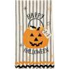 Mud Pie Applique Halloween Towel, Stripe, 18″ x 26″