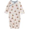 Mud Pie Baby Boy’s Kids Teddy Bear Print Gown, White