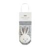 Mud Pie Baby Bunny Rattle Toe Socks, Grey, 0-12M(Grey)