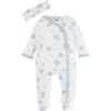 Mud Pie Baby Girls Children’s Ditsy White Floral Sleeper(White Floral)