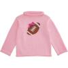 Mud Pie Baby Girls Kids Pink Football Rollneck Sweater(Pink)