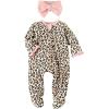 Mud Pie Baby Girls Sleeper and Headband Set(Multi)