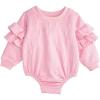 Mud Pie Baby Quilted Bow Sweatshirt Bubble