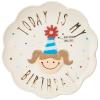 Mud Pie Birthday Girl Celebration Candle Plate, 8 x 8(Girl)