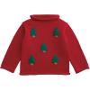 Mud Pie Boys Kids Christmas Crochet Tree Rollneck Sweater(Red)
