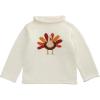 Mud Pie Boys Kids Thanksgiving Turkey Rollneck Sweater(White)