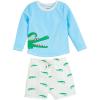 Mud Pie Boys’ Standard Rash Guard Set(Gator)